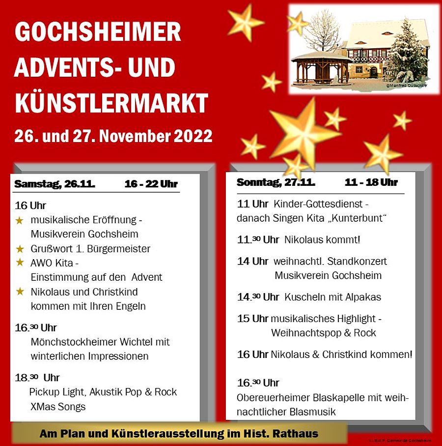 Gochsheimer Advents- und Künstlermarkt 2022
